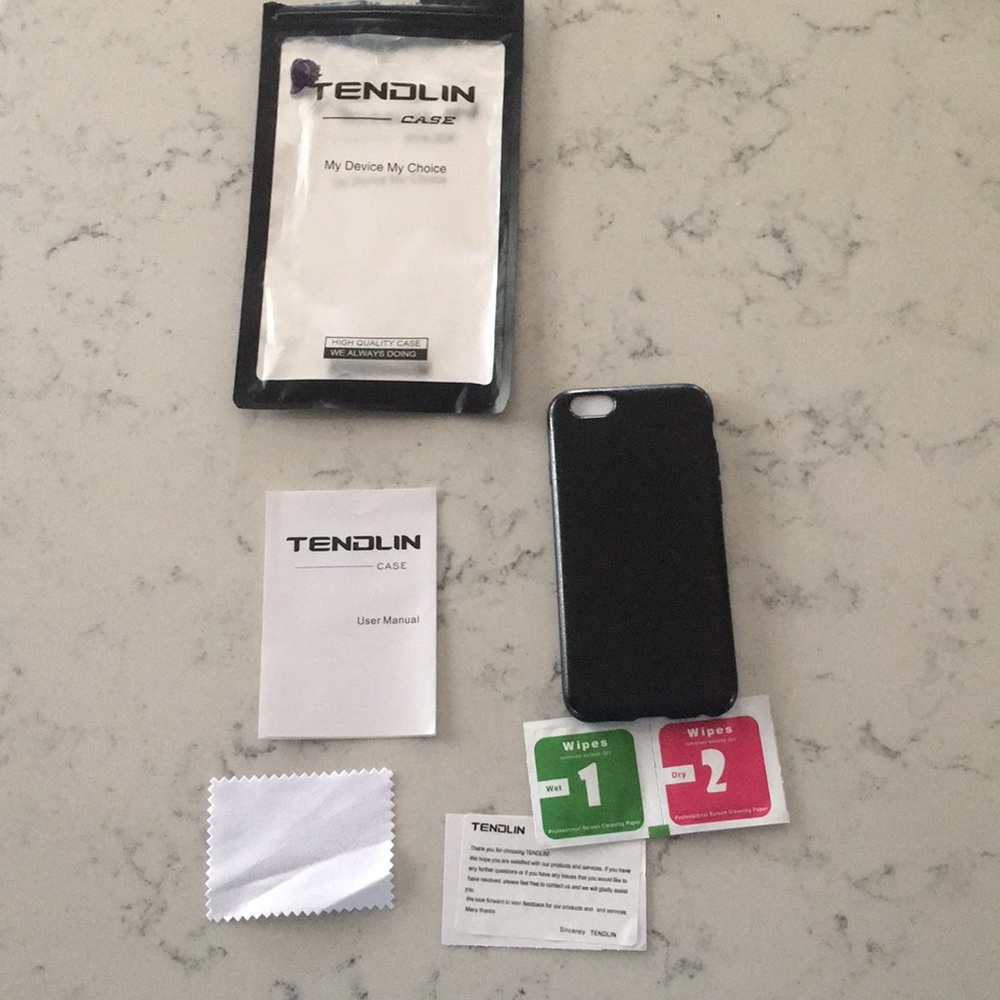 iPhone 6 case black leather